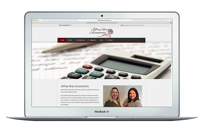 Jeffrey Rose Accountants Responsive Website