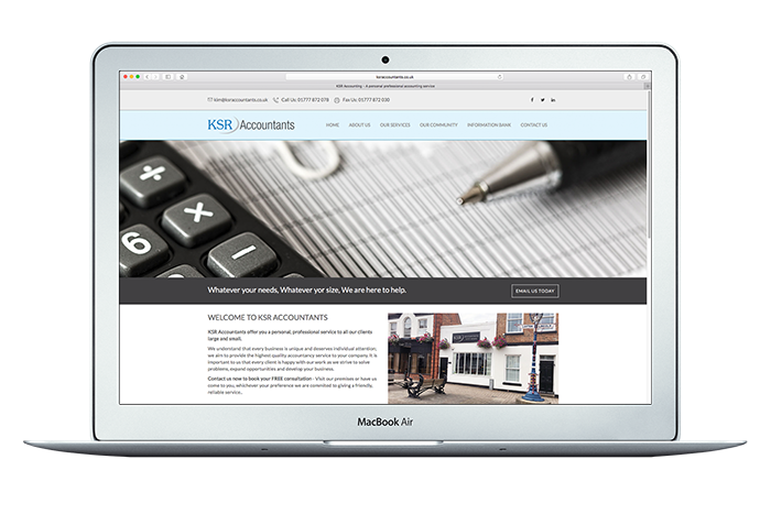 KSR Accountants Responsive Website
