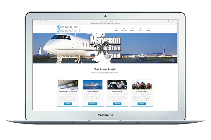 Mawson Executive Travel Responsive Website
